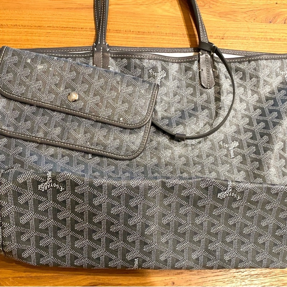 EUC🤍GOYARD ST. LOUIS PM TOTE BAG WITH INSERT AND DUSTBAG - Picture 7 of 14